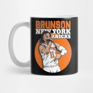 Jalen Brunson Knicks Celebration Mug